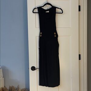 Field Day Black Sleeveless Rayon Dress